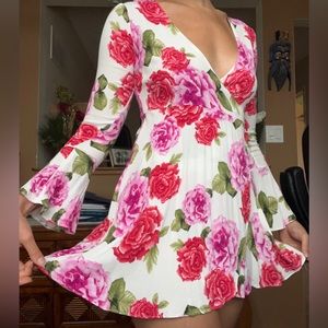 Floral Wrap Dress